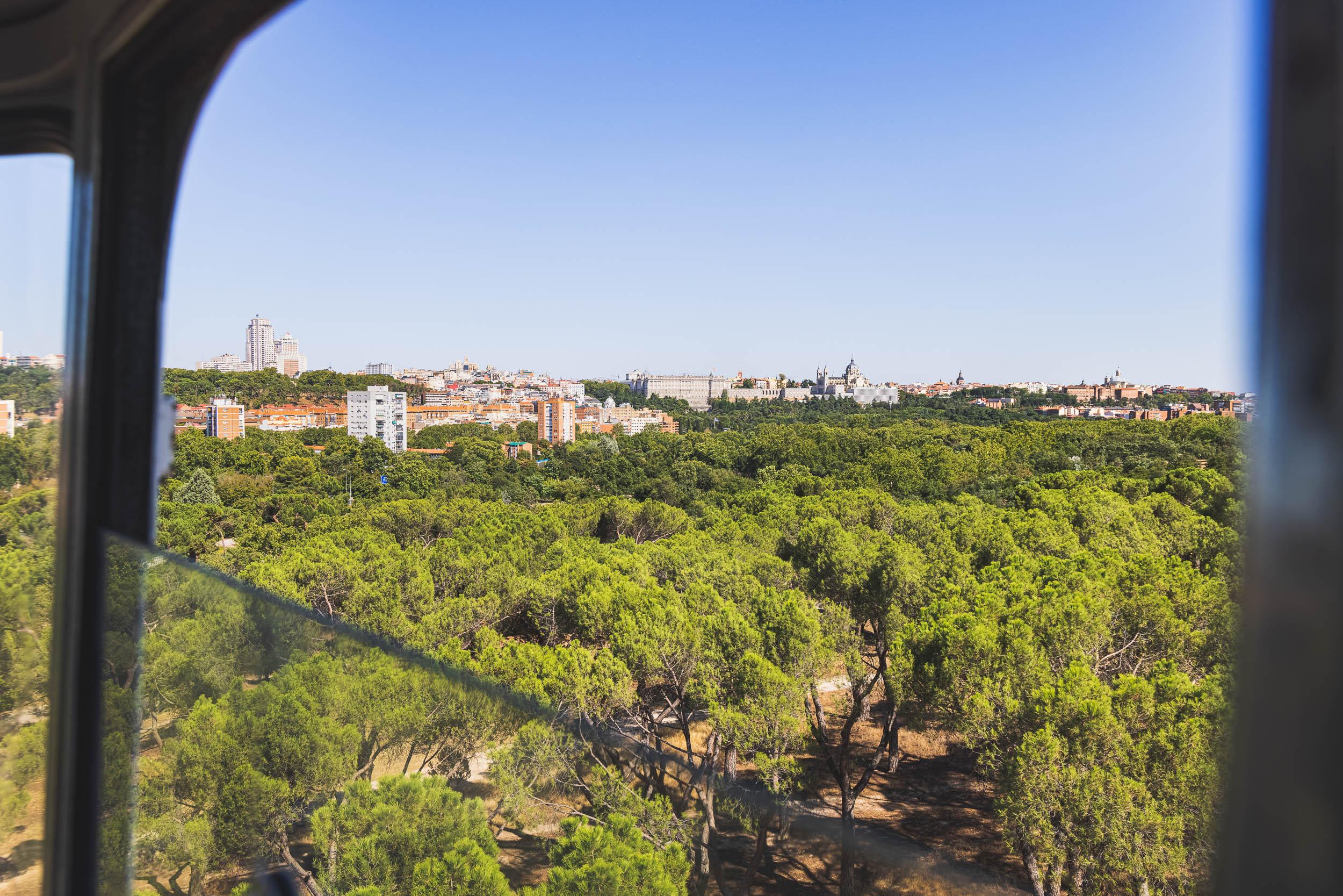The view from the Teleférico car on the way to Casa de Campo