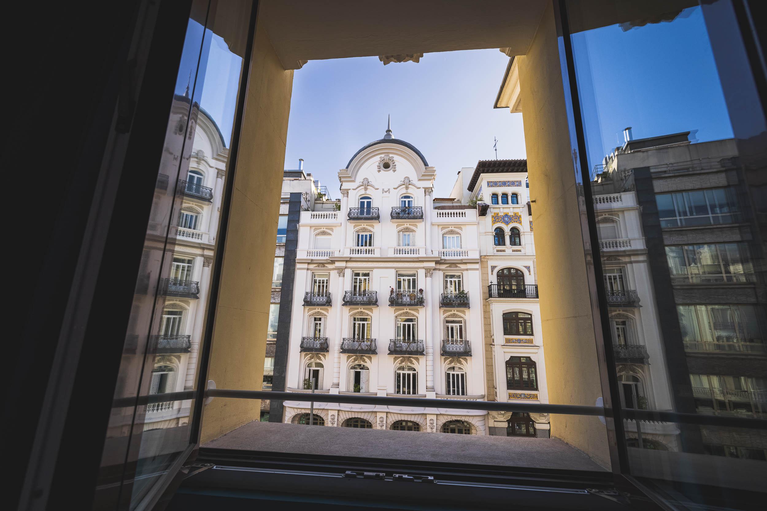 The view from my hotel window at The Mint