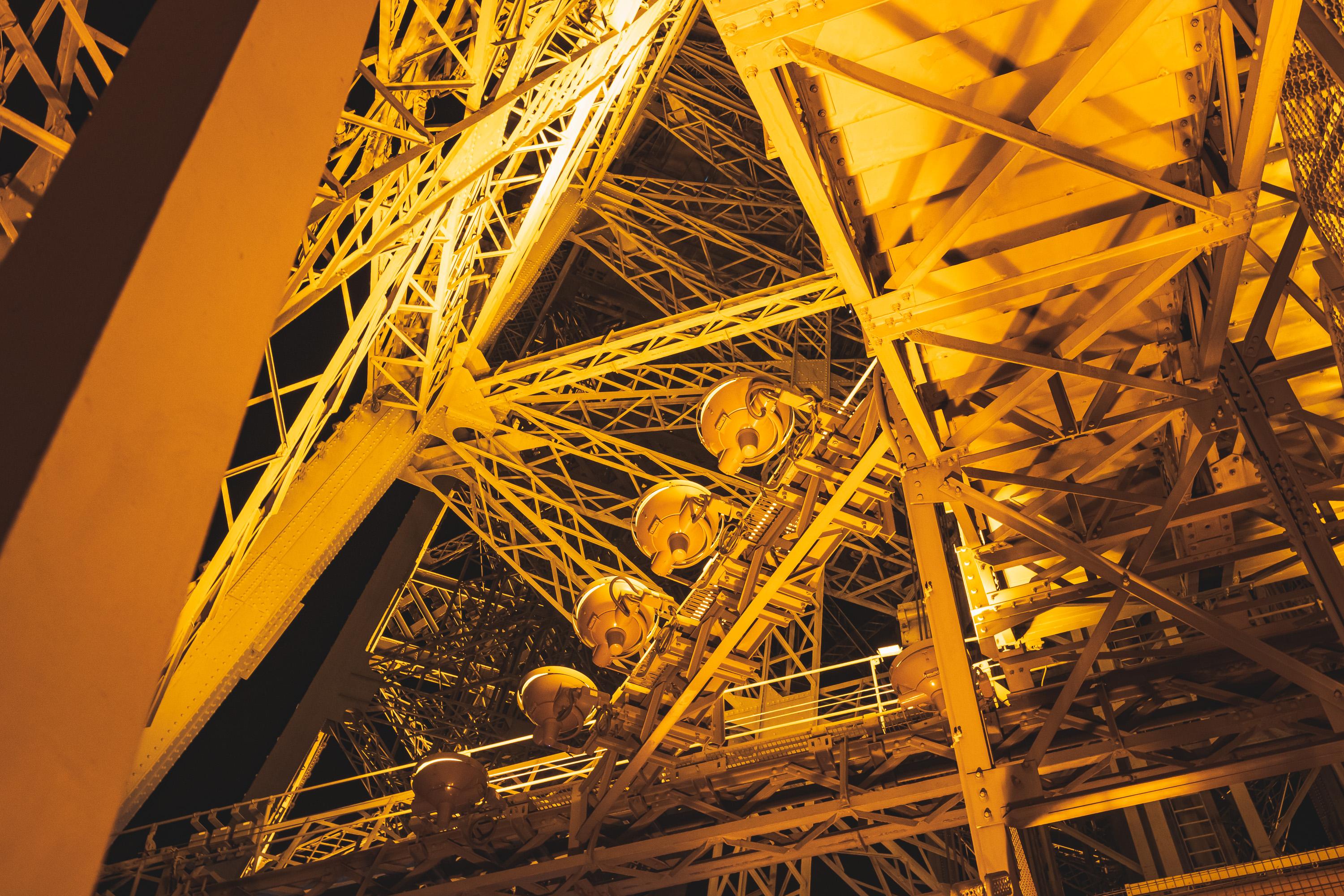 A steeple rising above the city