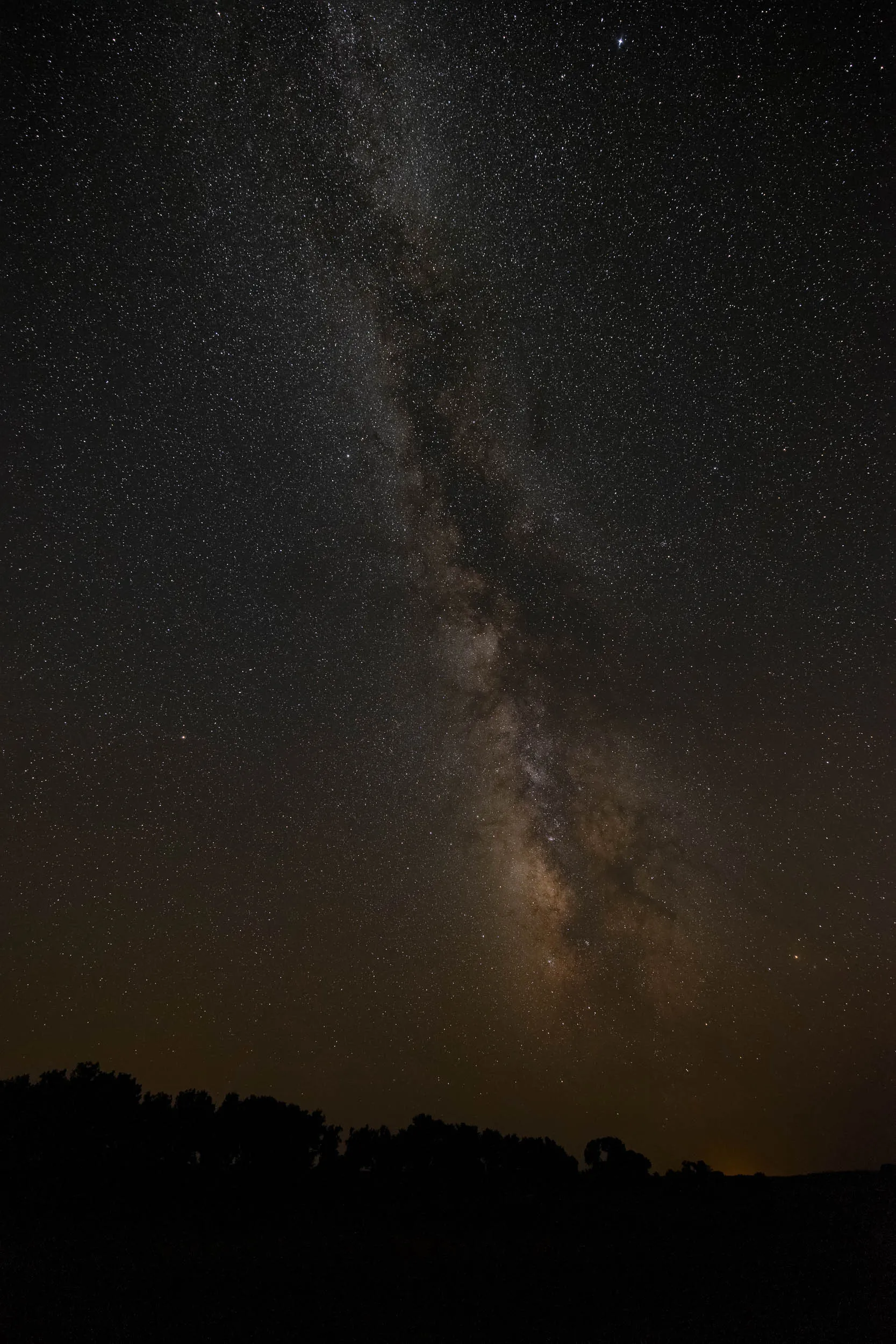 The Milky Way above the Oklahoma skyline