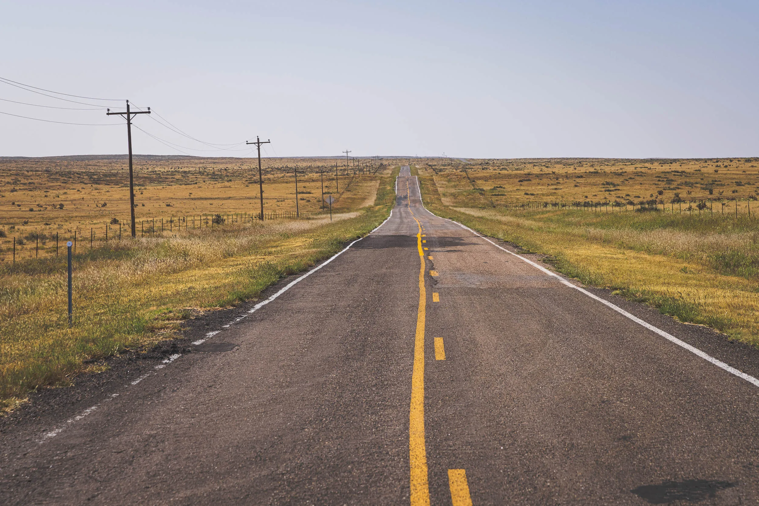 A road in rural Oklahoma