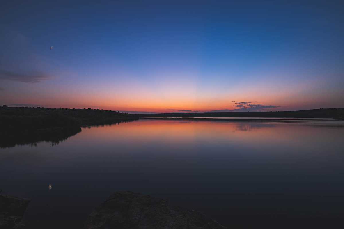 Sunset over Lake Carl Etling