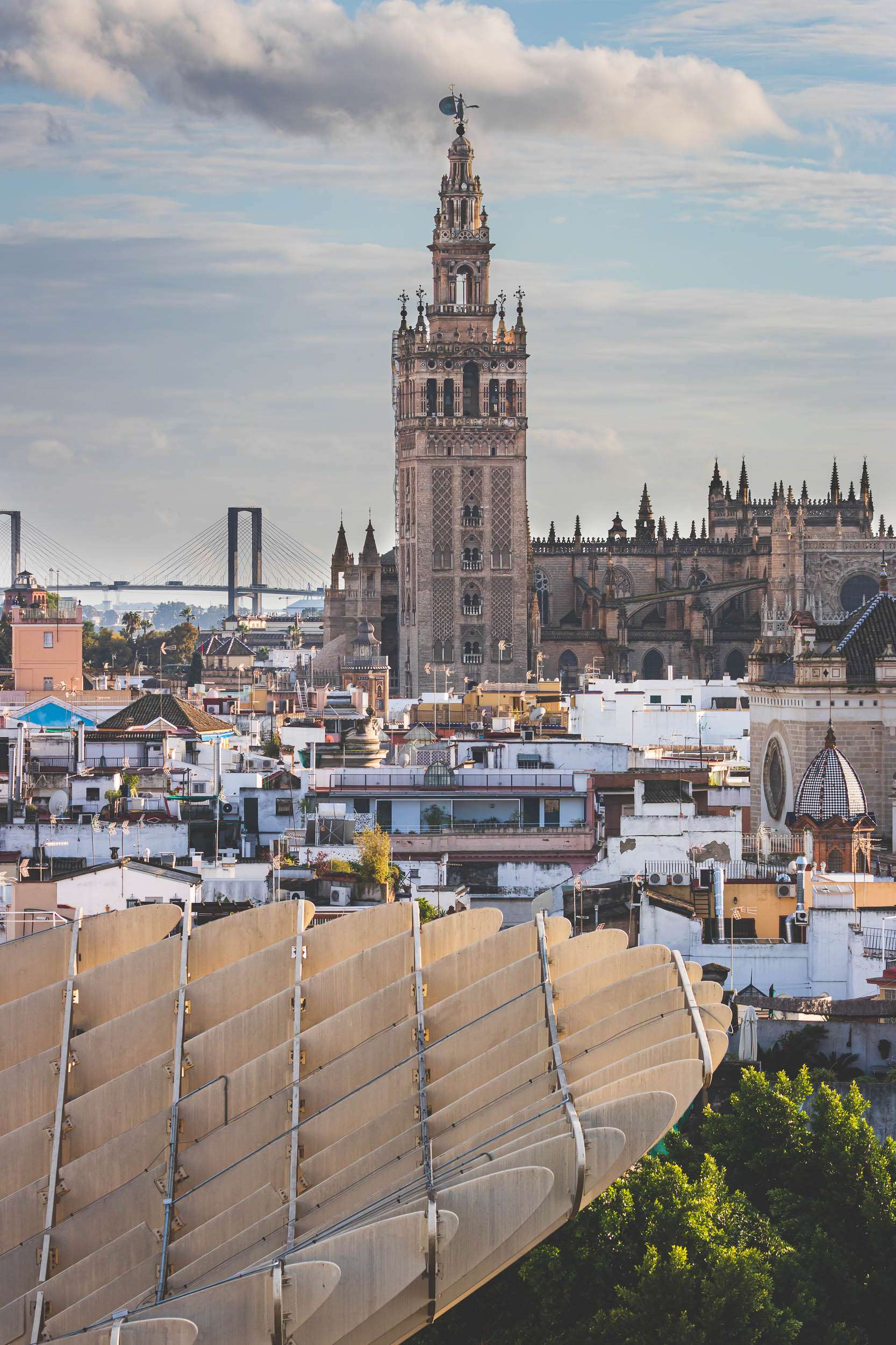 A view of La Giralda in Sevilla, Spain