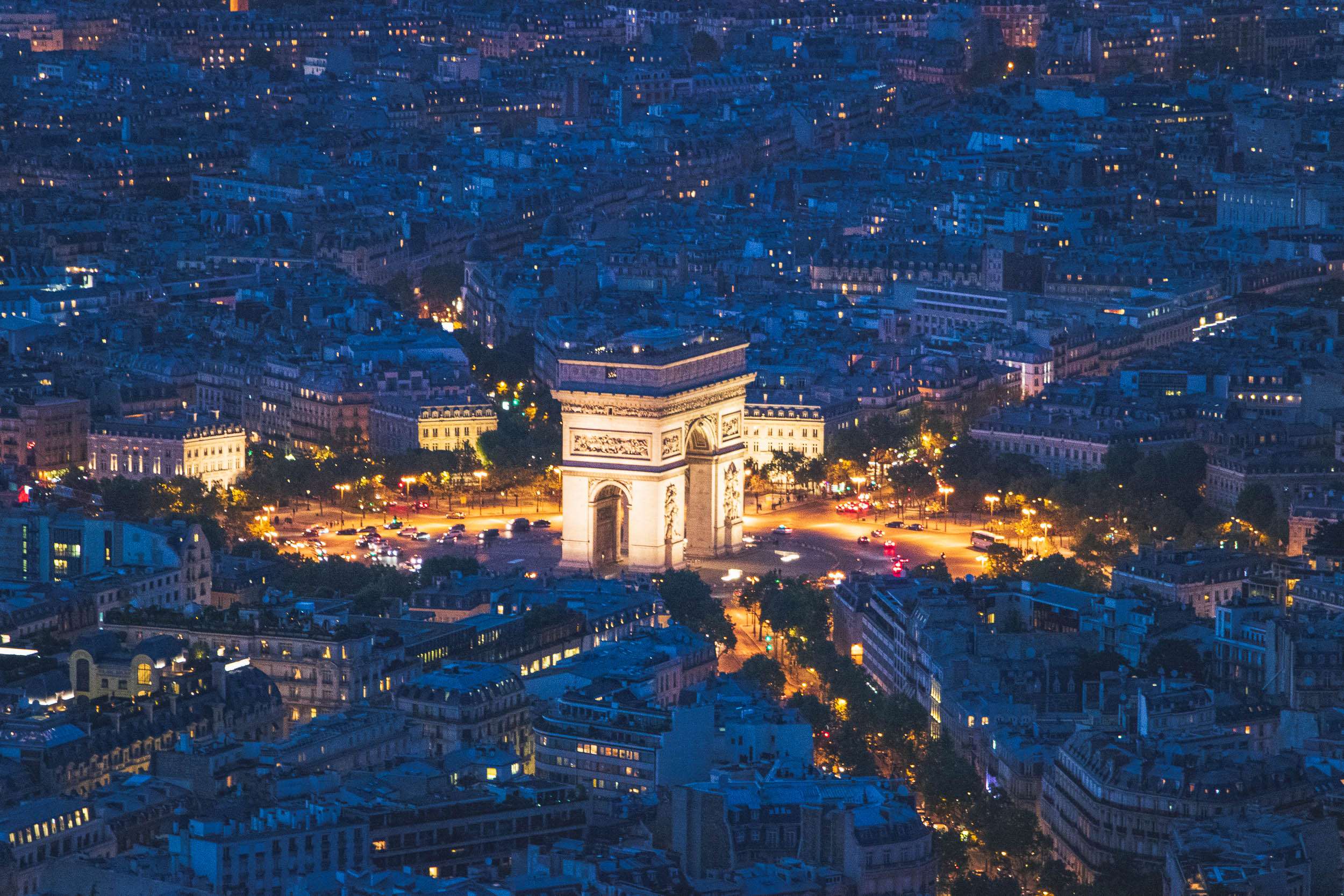 A photo of the Arc de Triomphe