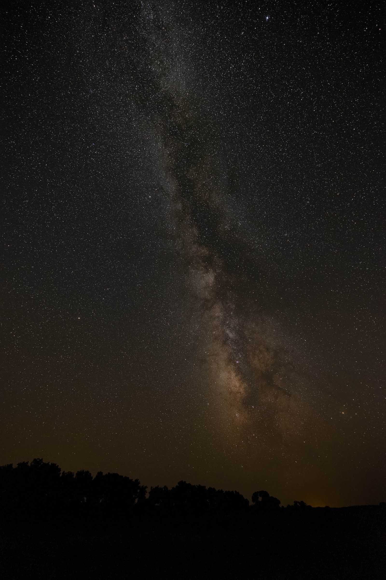 The Milky Way above the Oklahoma skyline
