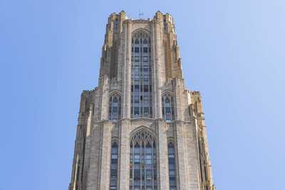 The top of the Cathedral of Learning.