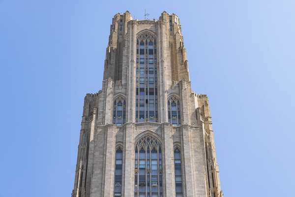 The top of the Cathedral of Learning.